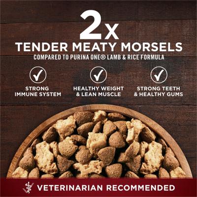 Show full view: Purina ONE True Instinct Lean Muscle Support High Protein Real Beef Dry Dog Food, 27.5-lb bag slide 4 of 12