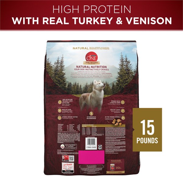Purina ONE True Instinct Natural High Protein with Real Turkey & Venison Dry Dog Food