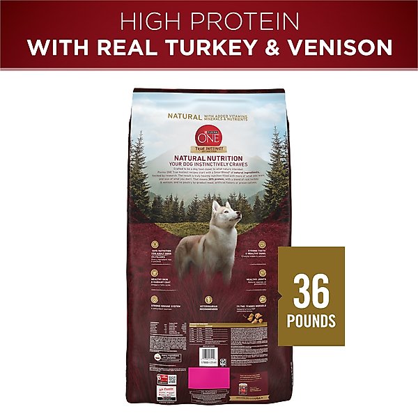 Purina ONE True Instinct Natural High Protein with Real Turkey & Venison Dry Dog Food