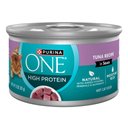 Purina ONE Natural Tuna in Sauce High Protein Wet Cat Food, 3-oz can, case of 24