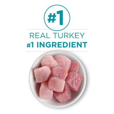 Show full view: Purina ONE Turkey Recipe Pate Grain-Free Natural High Protein Canned Cat Food, 3-oz, case of 24 slide 5 of 13