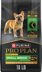 Purina Pro Plan 7 Plus Shredded Blend Adult Chicken & Rice Formula Small Breed Dry Dog Food, 18-lb bag