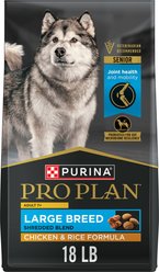 Purina Pro Plan Complete Essentials Adult 7+ Shredded Blend Chicken & Rice High Protein Formula with Probiotics Dry Dog Food, 18-lb bag