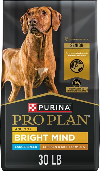 Show full view: Purina Pro Plan Adult 7+ Large Breed Chicken & Rice Formula Dry Dog Food, 30-lb bag slide 1 of 11