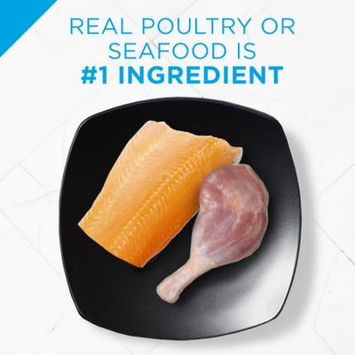 Show full view: Purina Pro Plan Adult Sensitive Skin & Stomach Lamb & Rice Formula Dry Food, 3.5-lb bag + Focus Sensitive Skin & Stomach Duck & Arctic Char Variety Pack Canned Cat Food slide 9 of 9