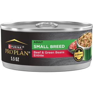 Purina Pro Plan Senior Small Breed Chicken & Brown Rice Entree Pate Wet Dog Food, 5.5-oz can, case of 24