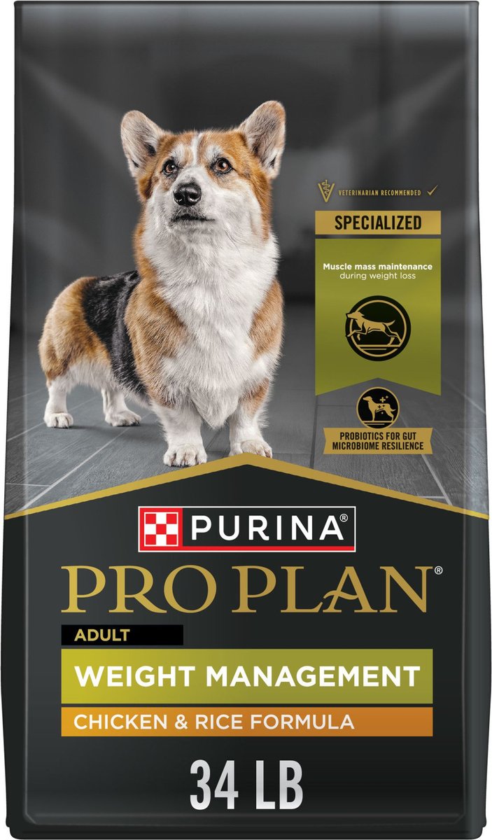 Purina Pro Plan Weight Management Chicken and Rice Formula Dry Dog Food