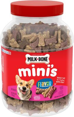 Show full view: Purina Pro Plan Adult Weight Management Formula Dry Food + Milk-Bone Mini's Flavor Snacks Beef, Chicken & Bacon Flavored Biscuit Dog Treats slide 2 of 10