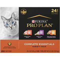 Purina Pro Plan Chicken & Turkey Favorites Variety Pack Canned Cat Food, 3-oz, case of 24