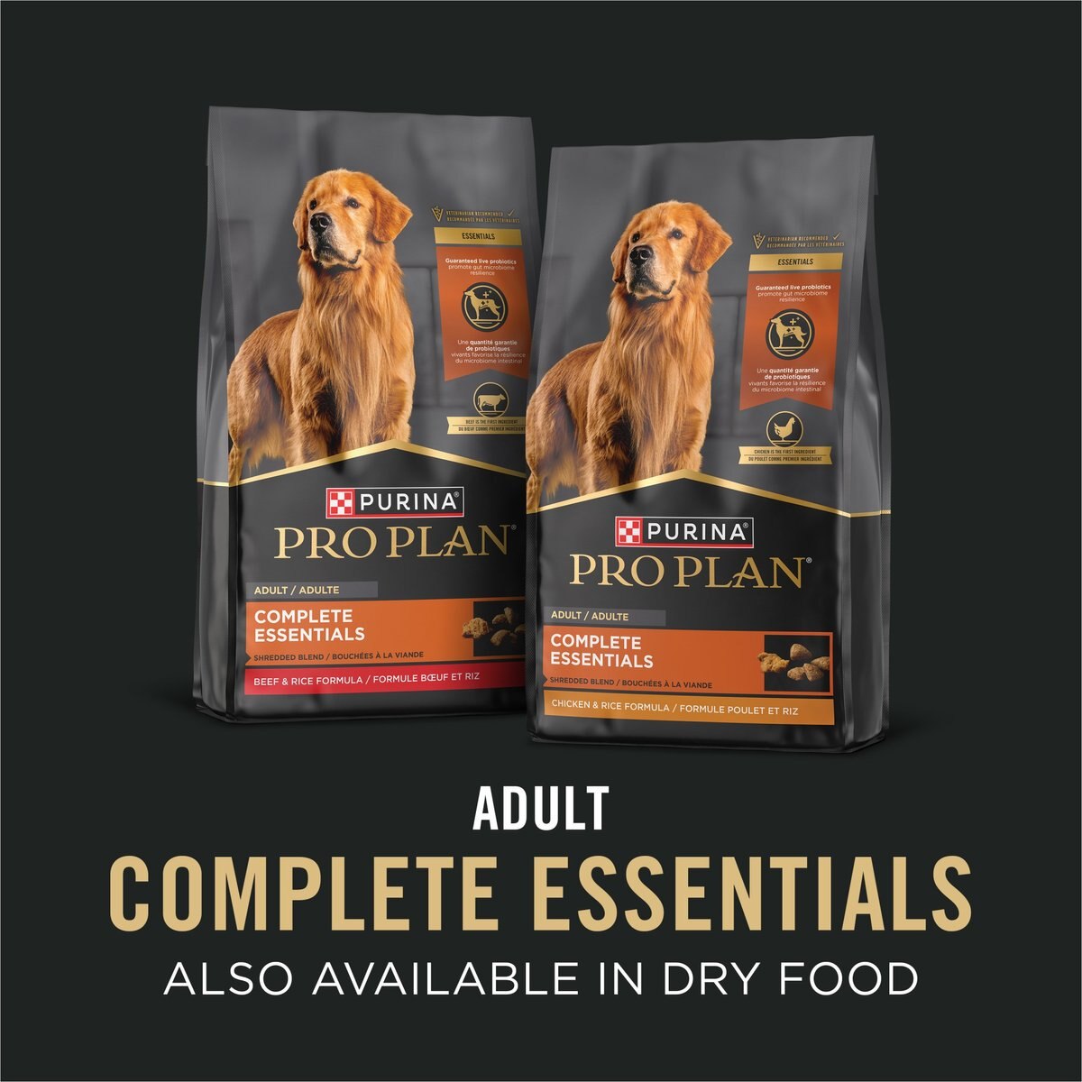 Purina Pro Plan Complete Essentials Entrees Wet Dog Food Variety Pack