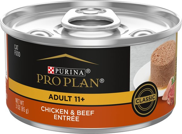 Purina Pro Plan Focus Senior Cat 11 + Chicken & Beef Entree Canned Cat Food
