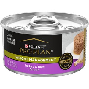 Purina Pro Plan Focus Adult Weight Management Turkey & Rice Entree Ground Canned Cat Food Purina Pro Plan Focus Adult Weight Management Turkey & Rice Entree Ground Canned Cat Food
