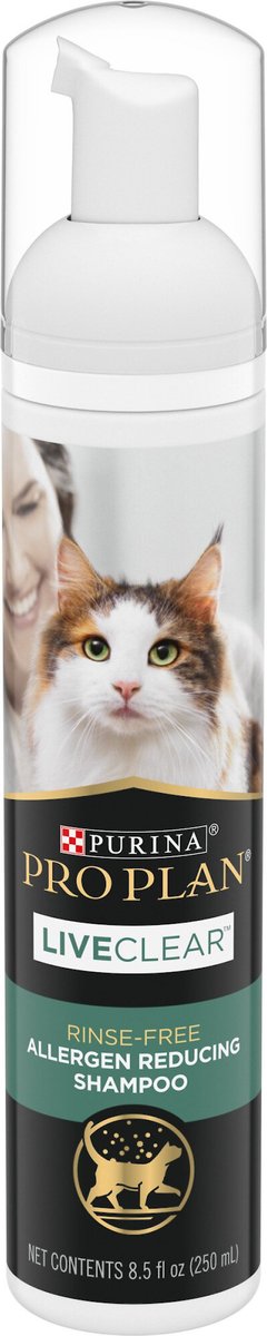 Purina Pro Plan LiveClear Rinse-Free Allergen Reducing Cat Shampoo Spray