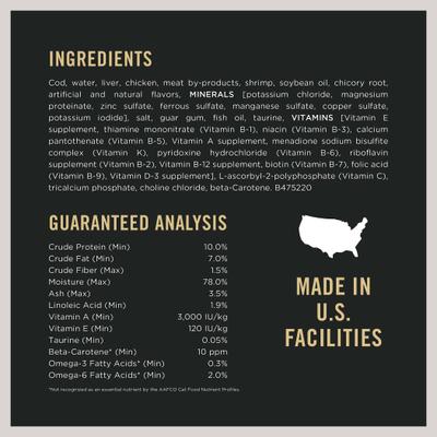 Show full view: Purina Pro Plan Prime Plus 7+ Classic Cod & Shrimp Grain-Free Entree Canned Cat Food, 3-oz, case of 24 slide 6 of 11