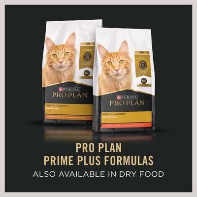 Show full view: Purina Pro Plan Prime Plus 7+ Classic Cod & Shrimp Grain-Free Entree Canned Cat Food, 3-oz, case of 24 slide 8 of 11