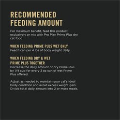 Purina Pro Plan Prime Plus Adult 7+ Salmon & Tuna Entree Classic Canned Cat Food, 3-oz can, case of 24 slide 2 of 9
