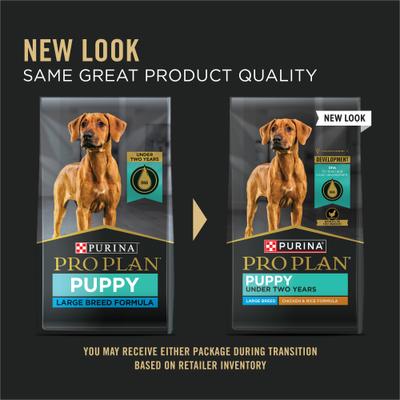 Show full view: Purina Pro Plan Puppy Large Breed Chicken & Rice Formula with Probiotics Dry Food + Wellness Soft Puppy Bites Lamb & Salmon Recipe Grain-Free Dog Treats slide 3 of 9