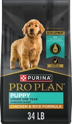 Purina Pro Plan Puppy Shredded Blend Chicken & Rice Formula with Probiotics Dry Food + Wellness Soft Puppy Bites Lamb & Salmon Recipe Grain-Free Dog Treats slide 2 of 9