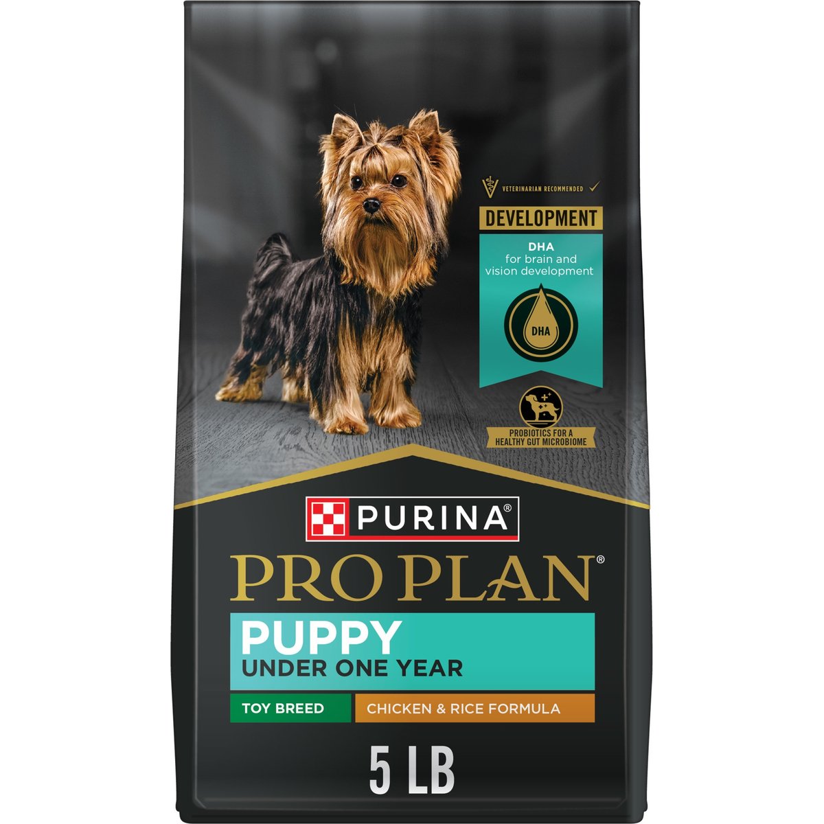 Purina Pro Plan Puppy Toy Breed Chicken & Rice Formula Dry Dog Food, 5-lb bag