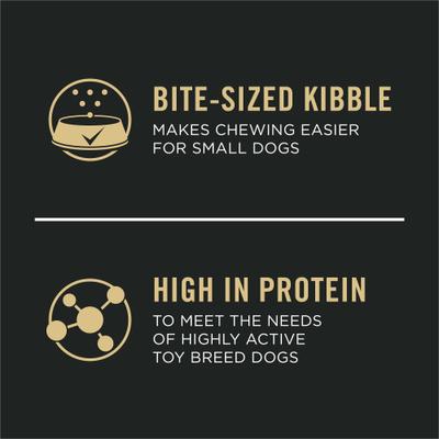 Show full view: Purina Pro Plan Puppy Toy Breed Chicken & Rice Formula Dry Dog Food, 5-lb bag slide 3 of 12