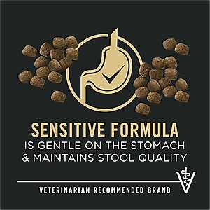 Purina Pro Plan Sensitive Skin & Stomach 7+ Salmon & Rice Formula Dry Dog Food, 24-lb bag