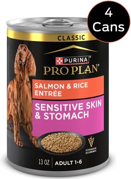 Purina Pro Plan Sensitive Skin & Stomach Wet Dog Food Classic Salmon & Rice Entree