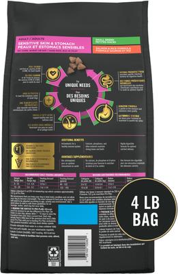 Show full view: Purina Pro Plan Small Breed Adult Sensitive Skin & Stomach Formula Dry Dog Food, 4-lb bag slide 4 of 11