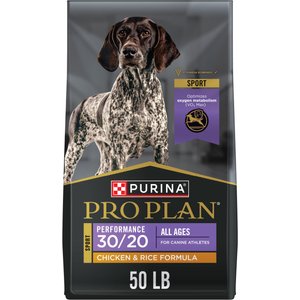 Purina Pro Plan Sport Performance All Life Stages High-Protein 30/20 Chicken & Rice Formula Dry Dog Food, 50-lb bag