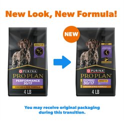 Purina Pro Plan Sport Performance Adult 7+ High-Protein 30/17 Chicken & Rice Formula Dry Dog Food, 4-lb bag slide 2 of 8