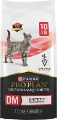 Purina Pro Plan Veterinary Diets DM Dietetic Management Dry Cat Food, 10-lb bag