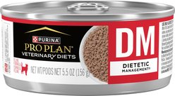 Purina Pro Plan Veterinary Diets DM Dietetic Management Wet Cat Food, 5.5-oz, case of 24