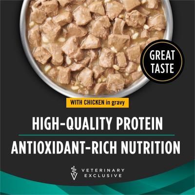 Show full view: Purina Pro Plan Veterinary Diets EN Savory Selects Gastroenteric with Chicken Chunks-in-Gravy Wet Adult Dog Food, 13.2-oz can, case of 4 slide 4 of 9