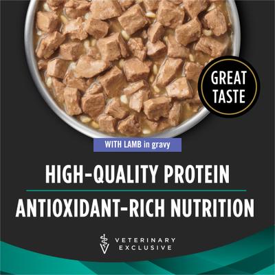 Show full view: Purina Pro Plan Veterinary Diets EN Savory Selects Gastroenteric with Lamb Chunks-in-Gravy Wet Adult Dog Food, 13.2-oz can, case of 4 slide 4 of 9