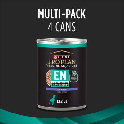 Show full view: Purina Pro Plan Veterinary Diets EN Savory Selects Gastroenteric with Lamb Chunks-in-Gravy Wet Adult Dog Food, 13.2-oz can, case of 4 slide 3 of 9