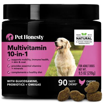 Show full view: Purina Pro Plan Veterinary Diets FortiFlora Powder Digestive Supplement + PetHonesty 10-for-1 Chicken Flavored Soft Chews Multivitamin for Dogs slide 2 of 9