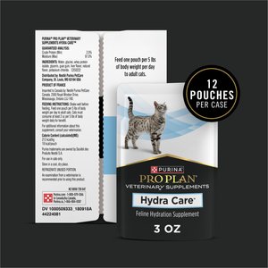 Purina Pro Plan Veterinary Diets Hydra Care Liver Flavored Liquid Supplement for Cats, 3-oz pouch, case of 12
