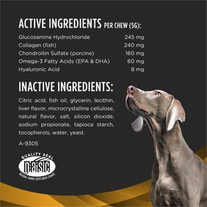 Purina Pro Plan Veterinary Diets Joint Supplement for Dogs, Hip & Joint Soft Chews for Large Dogs, 30 count