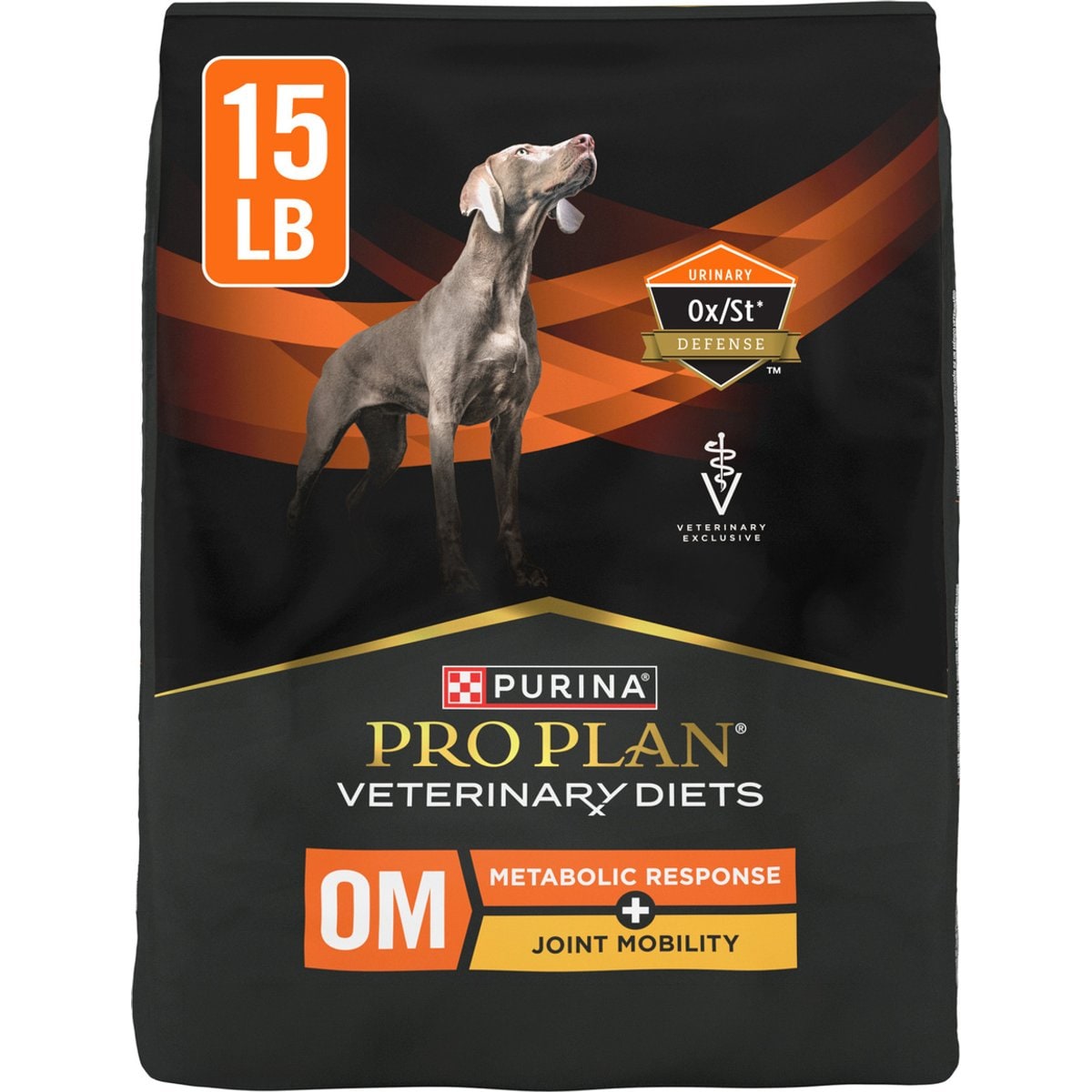 Purina Pro Plan Veterinary Diets OM Metabolic Response Plus Joint Mobility Dry Dog Food, 15-lb bag