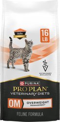 Purina Pro Plan Veterinary Diets OM Overweight Management Dry Cat Food, 16-lb bag