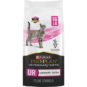 Purina Pro Plan Veterinary Diets UR St/Ox Urinary Dry Cat Food, 16-lb bag