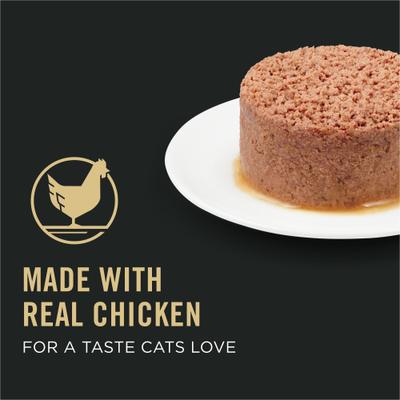 Show full view: Purina Pro Plan Vital Systems 4-in-1 Support Chicken Entrée Pate Wet Cat Food, 3-oz can, case of 24 slide 3 of 9