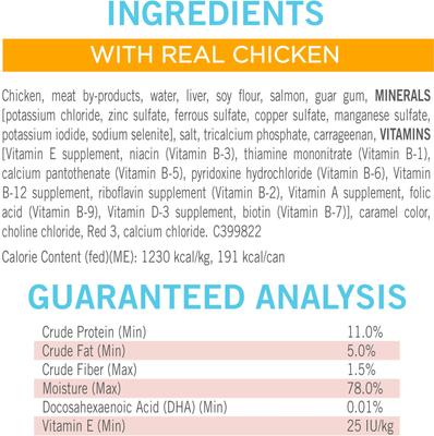 Show full view: Purina Puppy Chow Classic Ground Real Beef & Chicken Wet Puppy Food Variety Pack, 5.5-oz can, case of 8 slide 5 of 11