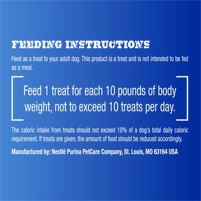 Show full view: Purina TBONZ Filet Mignon Beef Flavor Steak Shaped Adult Soft & Chewy Dog Treats, 4-oz pouch slide 7 of 9