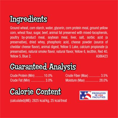 Show full view: Purina Twistables Beef & Cheese Flavor Adult Soft & Chewy Dog Treats, 26-oz pouch slide 6 of 9