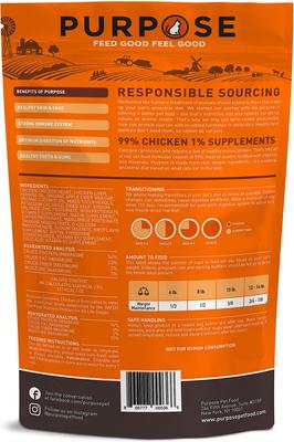 Show full view: Purpose Carnivore Chicken Freeze-Dried Cat Food, 9-oz bag slide 3 of 3