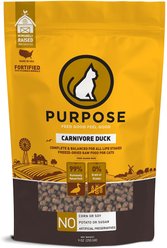 Purpose Carnivore Duck Freeze-Dried Grain-Free Raw Cat Food, 9-oz bag