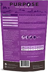 Purpose Carnivore Turkey Freeze-Dried Grain-Free Raw Cat Food, 9-oz bag slide 2 of 2