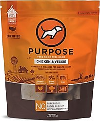 Purpose Chicken & Veggie Grain-Free Freeze-Dried Dog Food, 14-oz bag