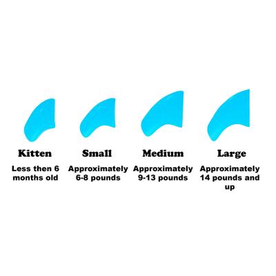 Show full view: Purrdy Paws Soft Cat Nail Caps, 40 count, Blue Glow in the Dark, Small slide 4 of 11