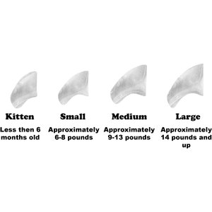 Purrdy Paws Soft Cat Nail Caps, 40 count, Medium, Clear